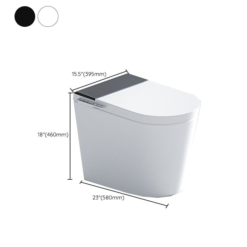 One Piece Toilet Modern Flush Toilet Floor Mounted Siphon Jet ABS Urine Toilet