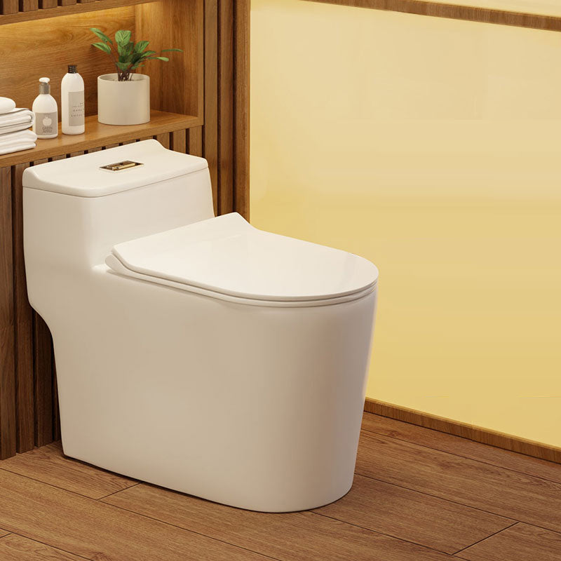 Contemporary Flush Toilet Floor Mounted Siphon Jet Toilet Bowl
