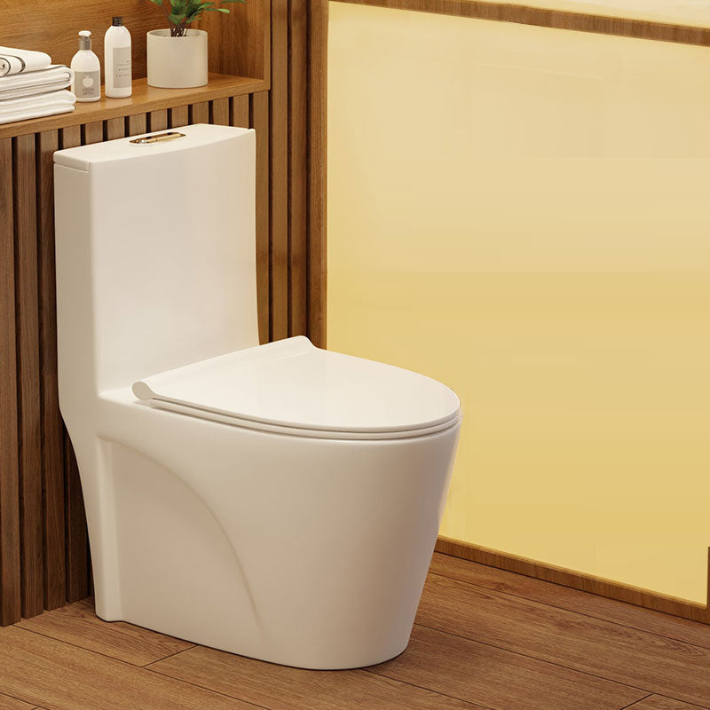 Contemporary Flush Toilet Floor Mounted Siphon Jet Toilet Bowl