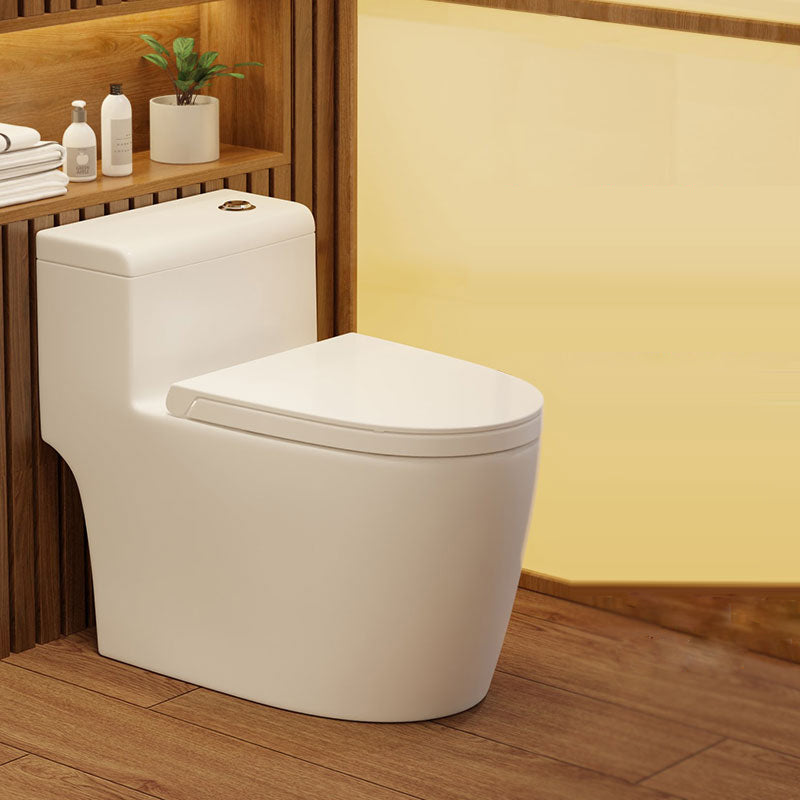 Contemporary Flush Toilet Floor Mounted Siphon Jet Toilet Bowl
