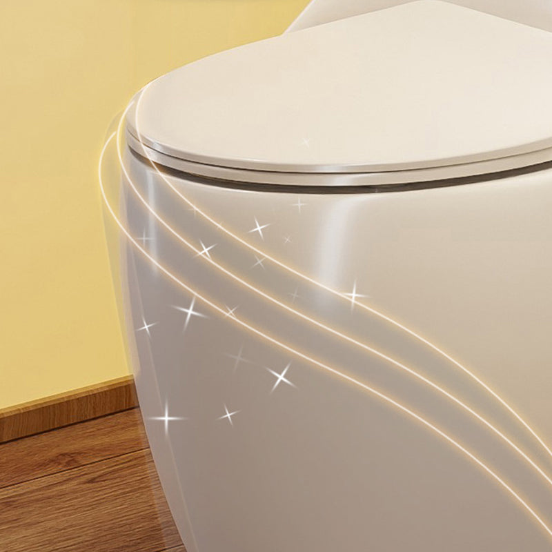 Contemporary Flush Toilet Floor Mounted Siphon Jet Toilet Bowl