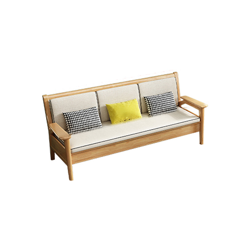 Solid Wood Sectional Sofas Solid Wood Natural Color Sectional Couch