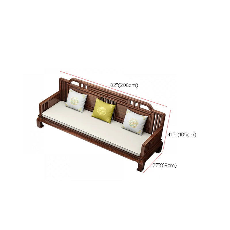 Scandinavian Sectional Sofas Solid Wood Brown Sectional Couch