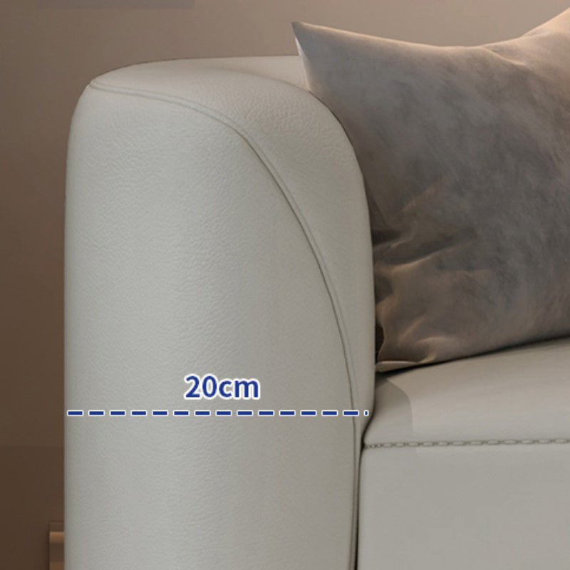 Grey Wooden Sectional Stain-Resistant Sectional Sofa for Living Room