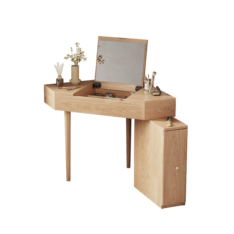 Traditional Bedroom Makeup Vanity Desk Solid Wood Vanity Dressing Table