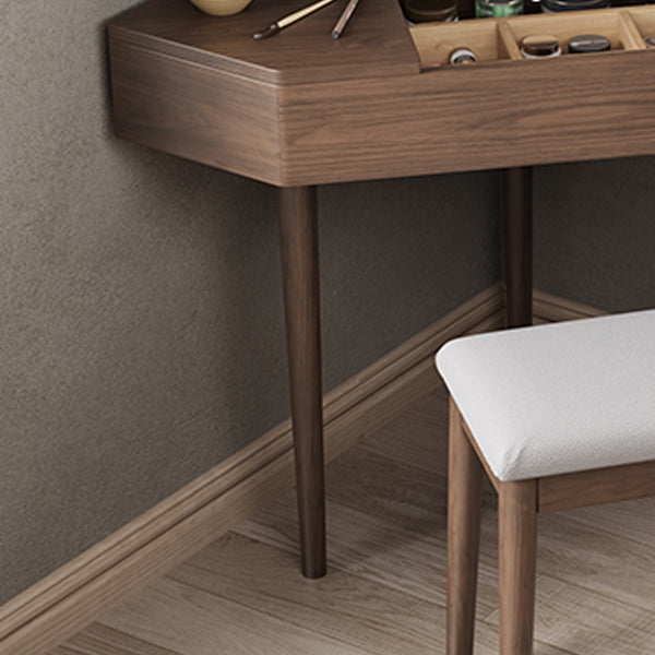 Traditional Bedroom Makeup Vanity Desk Solid Wood Vanity Dressing Table