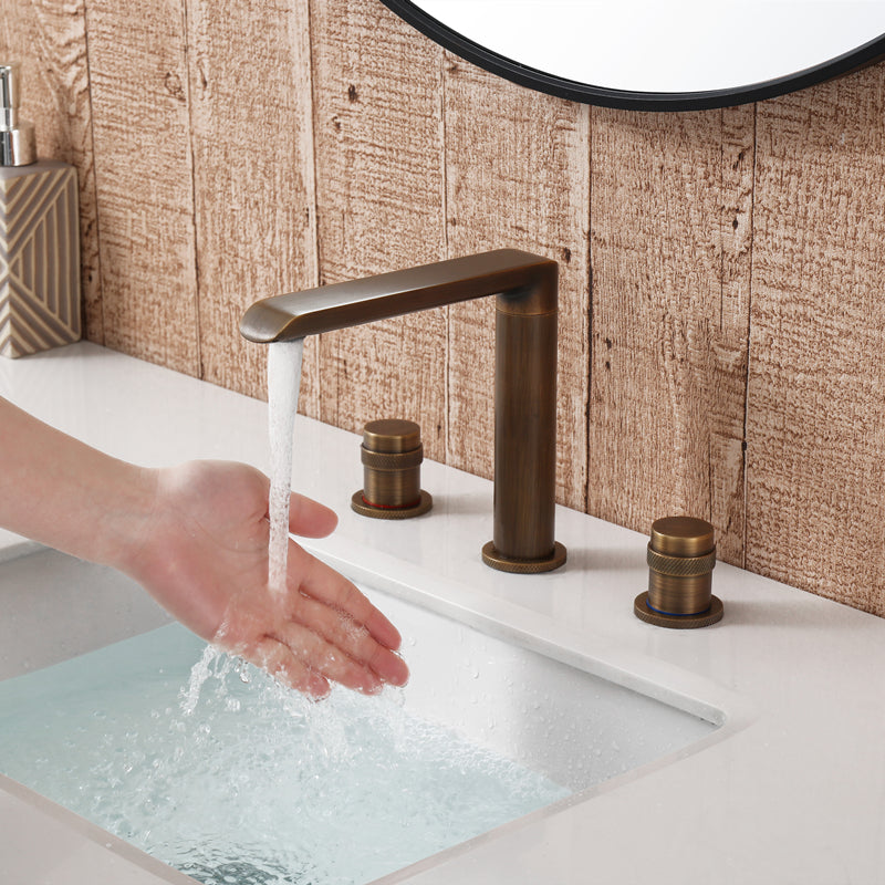 Luxury Vessel Faucet 3 Holes High-Arc Vessel Sink Bathroom Faucet