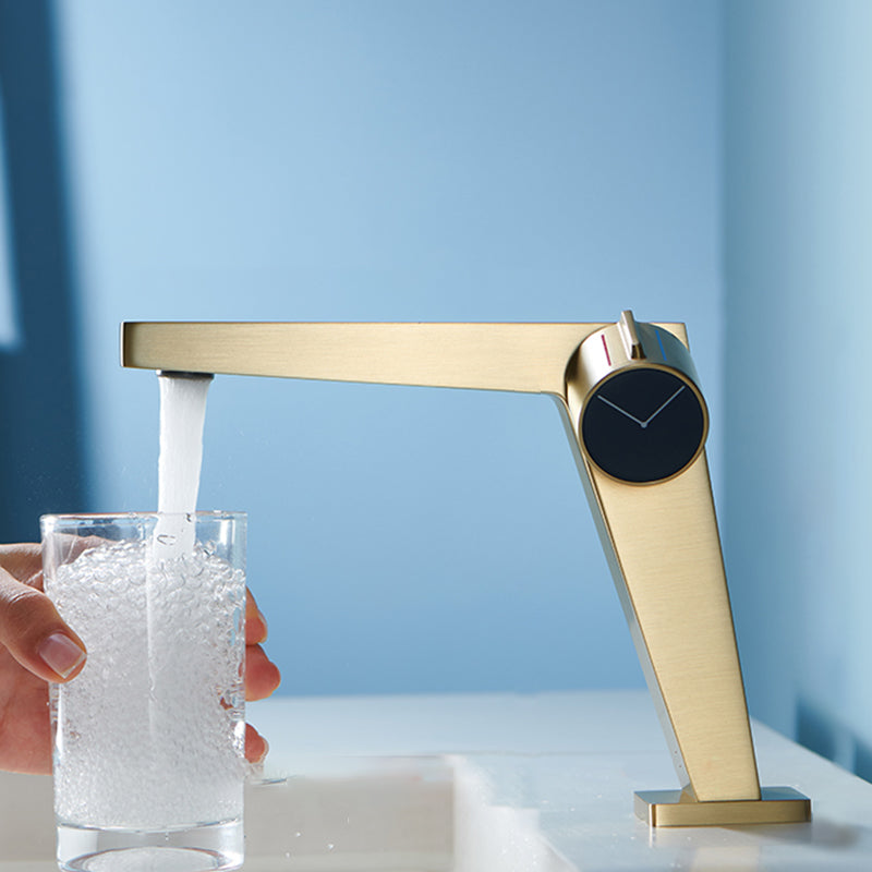 Contemporary Vessel Sink Faucet Knob Handle Bathroom Vessel Faucet