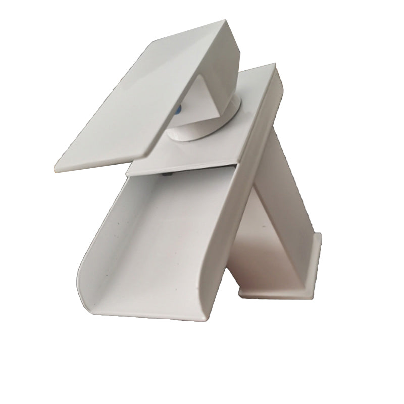 Waterfall Spout Vessel Sink Faucet Single Handle Square Faucet