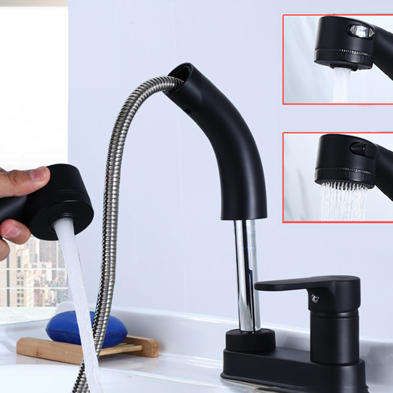 Circular Brass Bathroom Sink Faucet Low Arc with 1-Handle Vessel Faucet