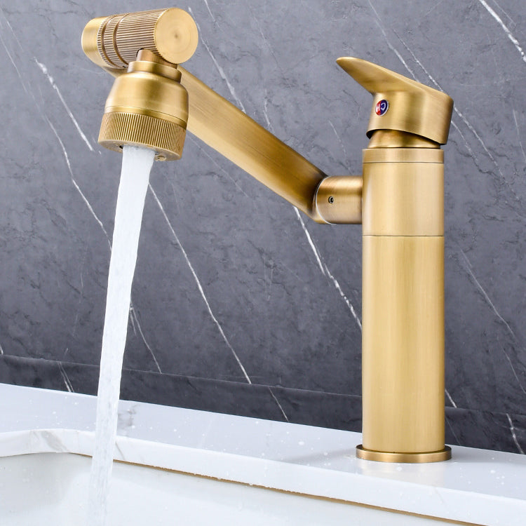 Luxury Vessel Faucet Swivel Spout High-Arc Single Handle Vessel Faucet