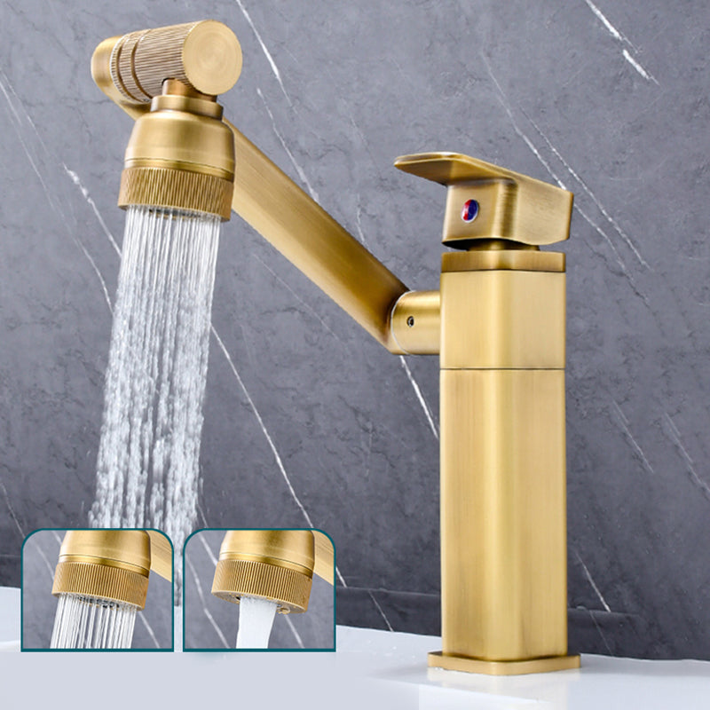 Luxury Vessel Faucet Swivel Spout High-Arc Single Handle Vessel Faucet