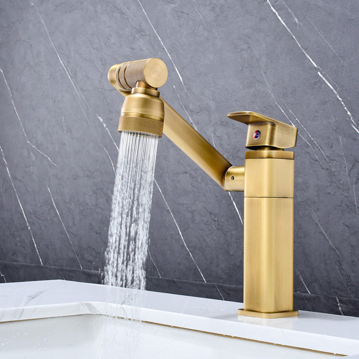 Luxury Vessel Faucet Swivel Spout High-Arc Single Handle Vessel Faucet