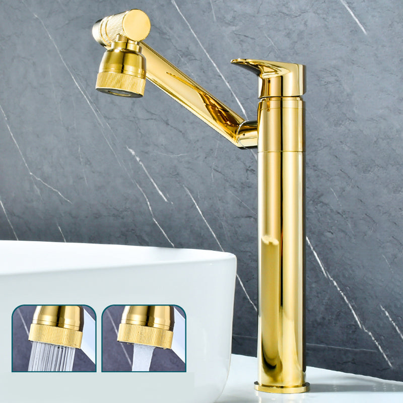 Luxury Vessel Faucet Swivel Spout High-Arc Single Handle Vessel Faucet