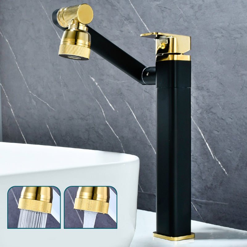 Luxury Vessel Faucet Swivel Spout High-Arc Single Handle Vessel Faucet