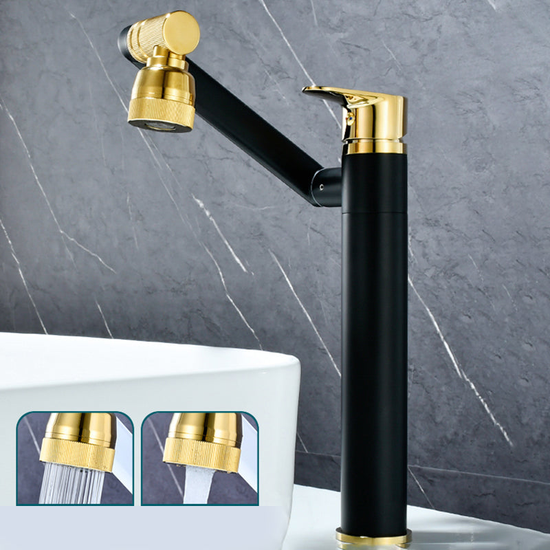 Luxury Vessel Faucet Swivel Spout High-Arc Single Handle Vessel Faucet