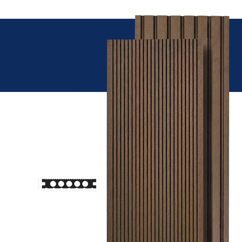 Contemporary Hardwood Deck Tiles Wire brushed Nail Tile Flooring