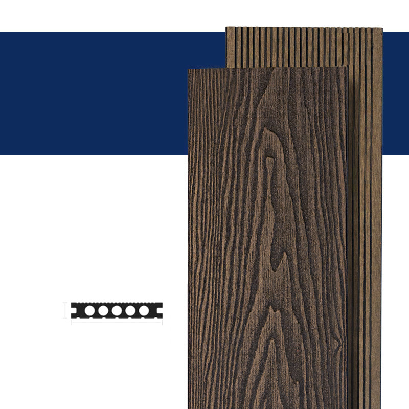 Contemporary Hardwood Deck Tiles Wire brushed Nail Tile Flooring