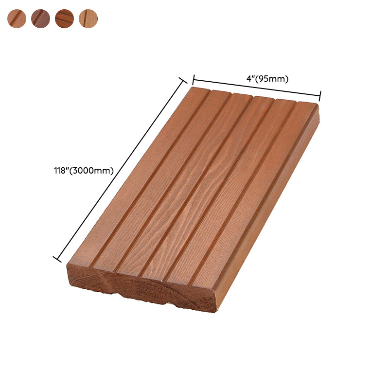 Modern Hardwood Deck Tiles Solid Wood Nail Flooring Planks for Patio