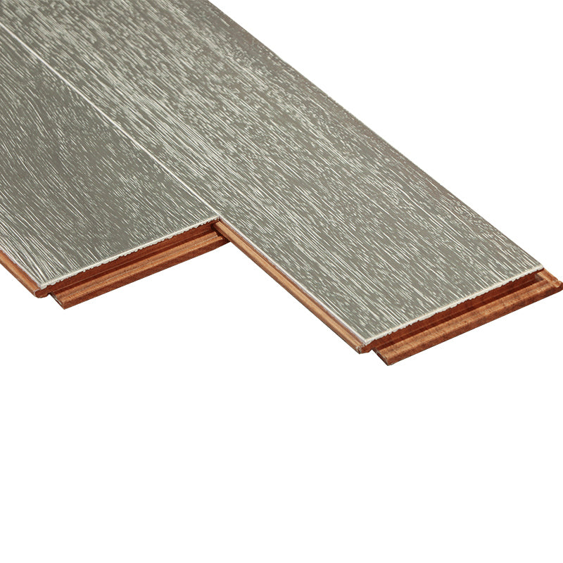 Contemporary Hardwood Deck Tiles Solid Wood Smooth Side Trim Piece