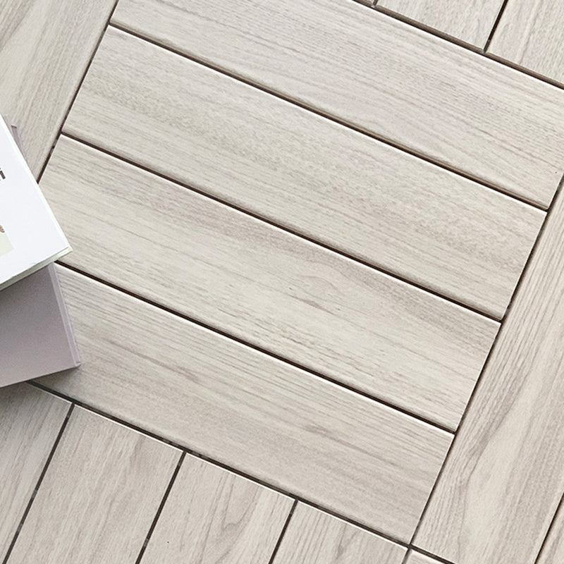 Floor Patio Square Stripe Composite Water-resistant Deck Plank