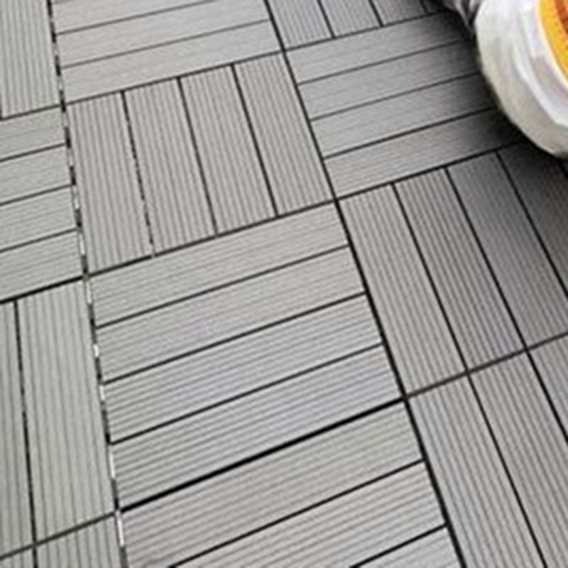Square PVC Deck/Patio Flooring Tiles Interlocking Installation Outdoor Patio Tiles