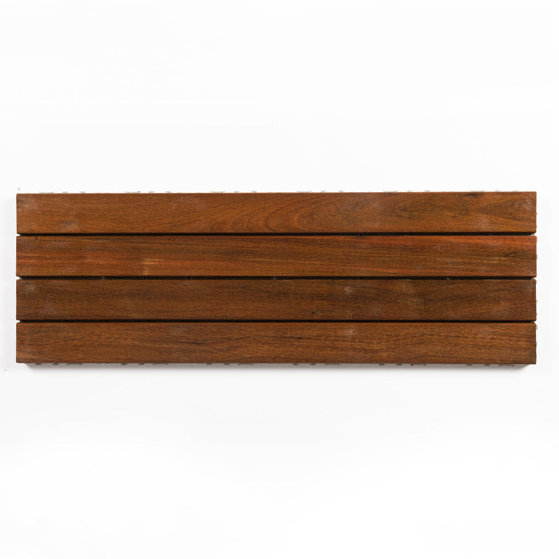 Striped Pattern Nailed Decking Tiles Composite Tile Kit Outdoor Patio