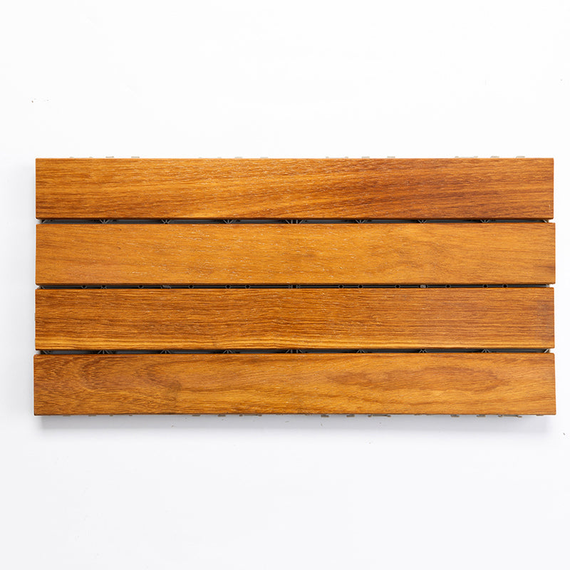 Striped Pattern Nailed Decking Tiles Composite Tile Kit Outdoor Patio