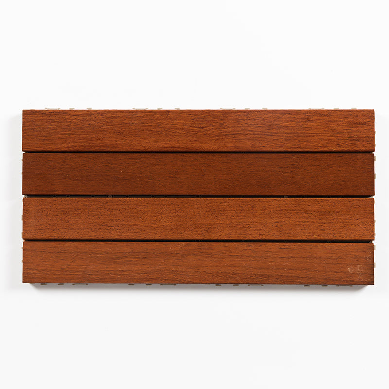 Striped Pattern Nailed Decking Tiles Composite Tile Kit Outdoor Patio