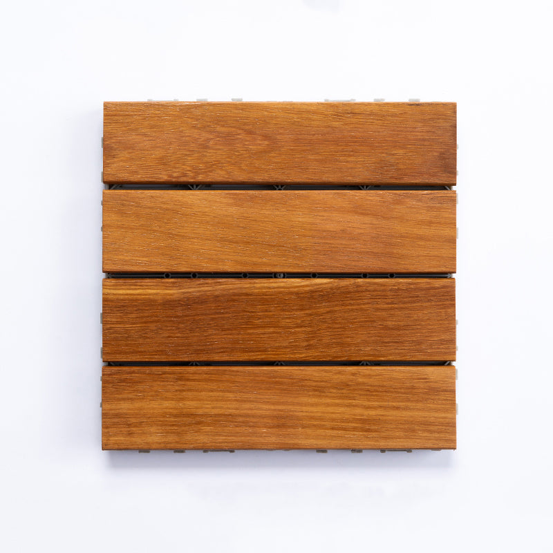 Striped Pattern Nailed Decking Tiles Composite Tile Kit Outdoor Patio