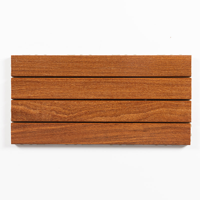 Striped Pattern Nailed Decking Tiles Composite Tile Kit Outdoor Patio