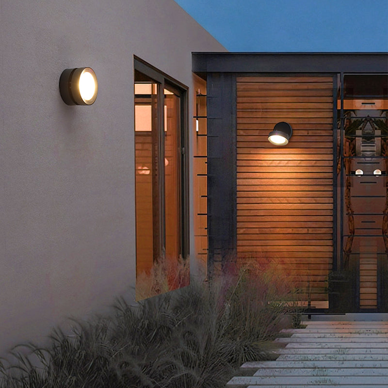 Dark Black LED Wall Sconce Aluminum & Acrylic Modernism Wall Light