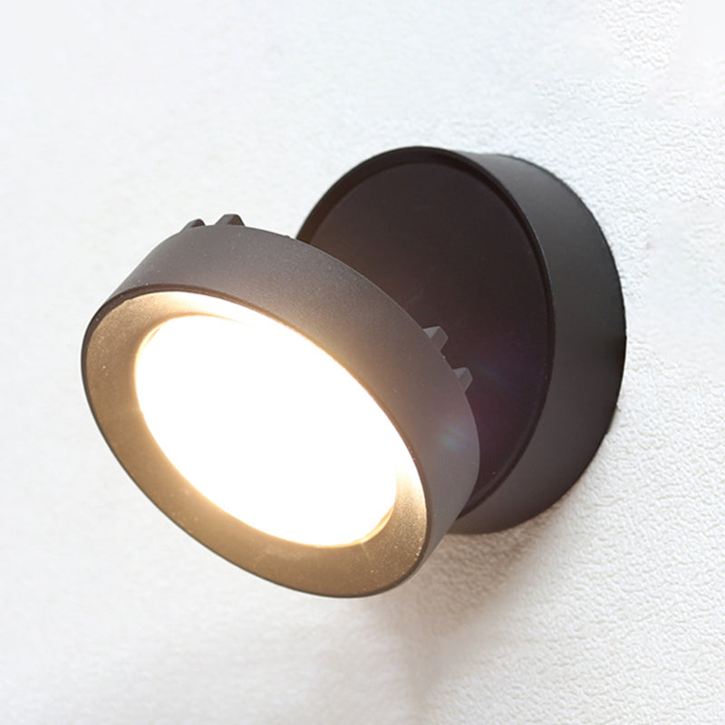 Dark Black LED Wall Sconce Aluminum & Acrylic Modernism Wall Light