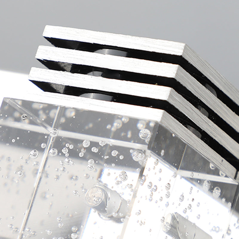 Contemporary Vanity Light Clear Crystal Wall Light Fixture for Bathroom