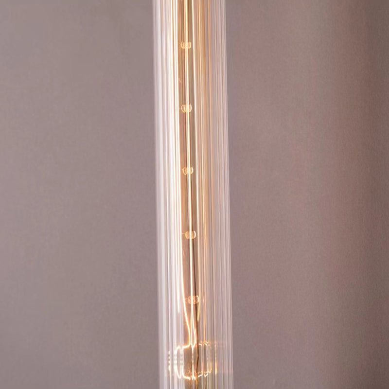 Metal and Glass Bath Sconce 1 / 2 - Light Post Modern Bathroom Vanity Lighting