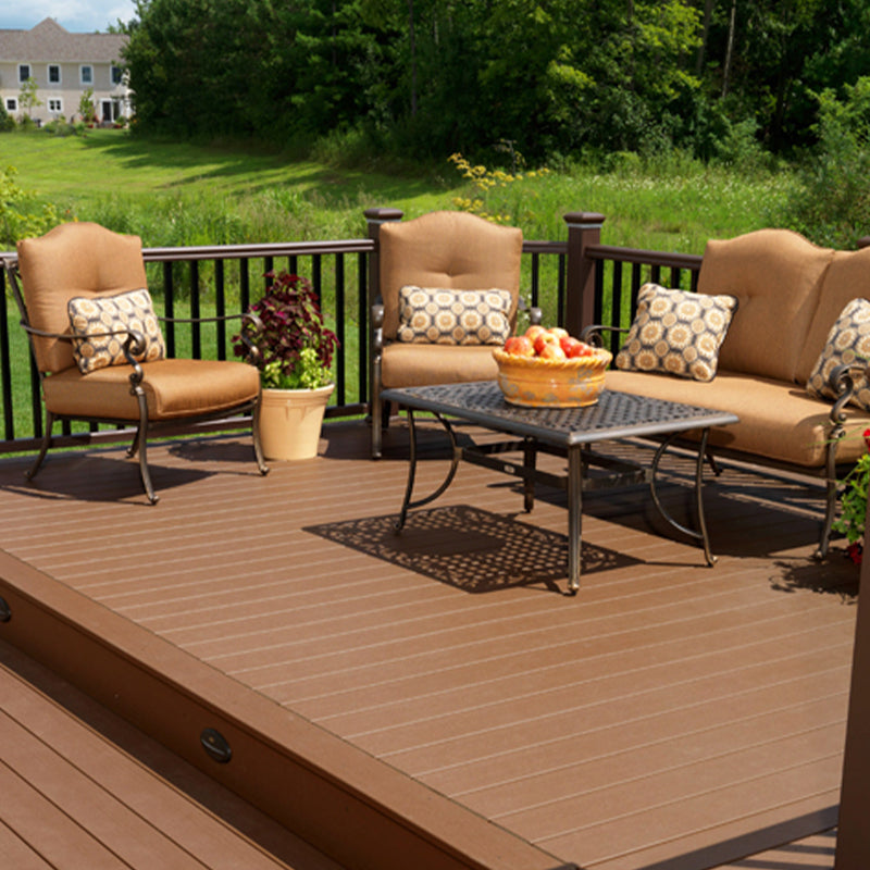 Outdoor Floor Patio Composite Water-resistant Interlocking Deck Plank