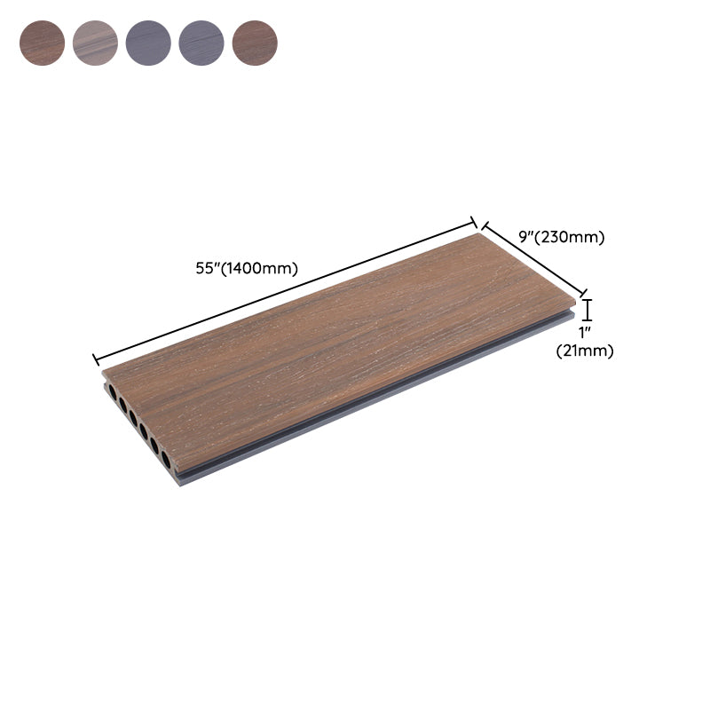Outdoor Floor Patio Composite Water-resistant Interlocking Deck Plank