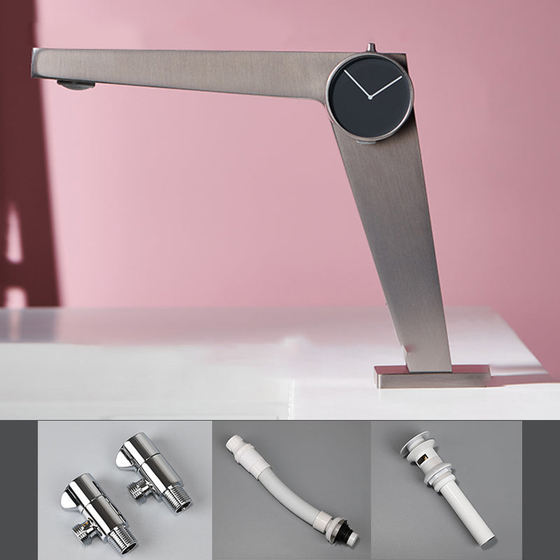 Contemporary Vessel Sink Faucet Knob Handle Bathroom Vessel Faucet