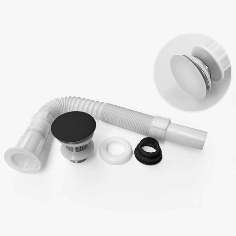 White Modern Sink Washroom Ceramic Rod Handle Faucet Bathroom Sink