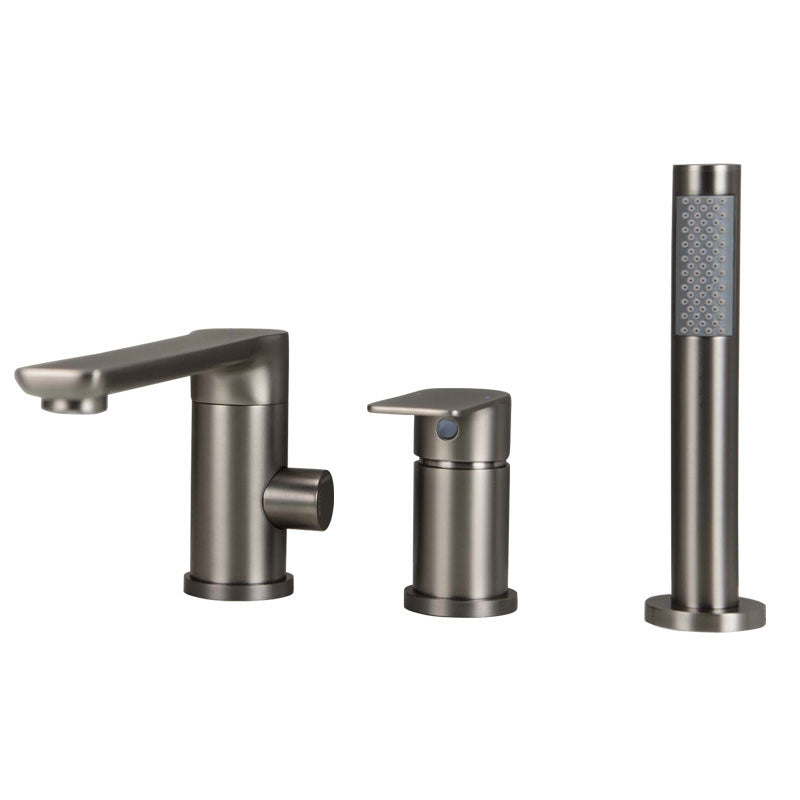Modern Square Brass Tub Faucet with Hand Shower Bathroom Faucet