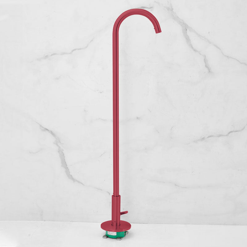 Contemporary Brass Freestanding Bathtub Faucet High Arc Bathtub Faucet