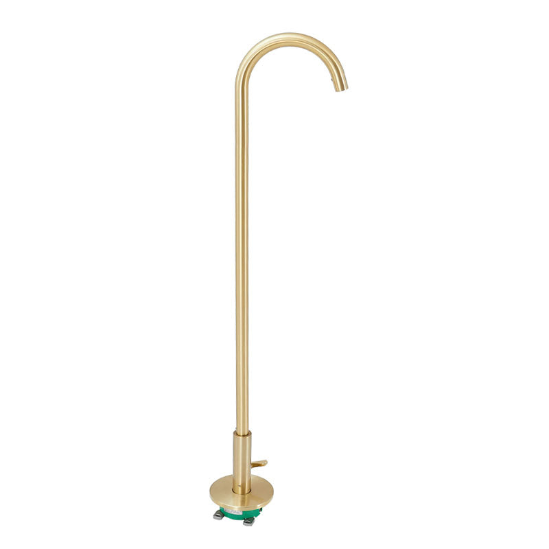 Contemporary Brass Freestanding Bathtub Faucet High Arc Bathtub Faucet