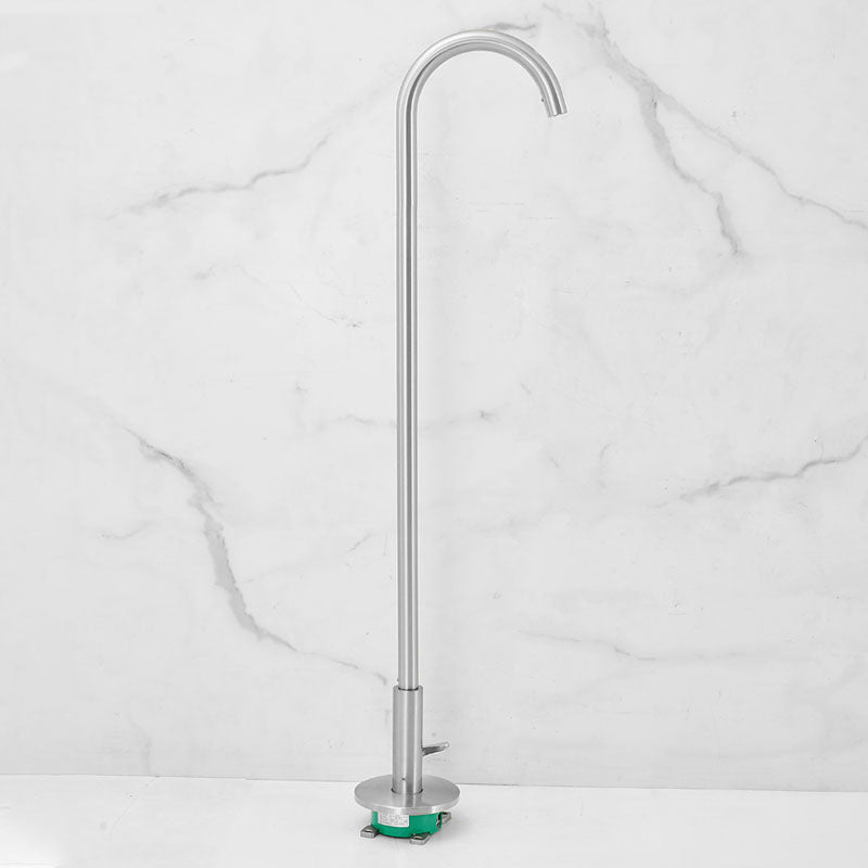 Contemporary Brass Freestanding Bathtub Faucet High Arc Bathtub Faucet