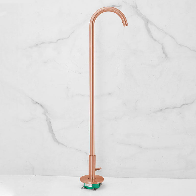 Contemporary Brass Freestanding Bathtub Faucet High Arc Bathtub Faucet
