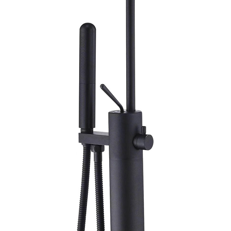 Modern Brass Freestanding Bathtub Faucet with Hand Shower Bathtub Faucet