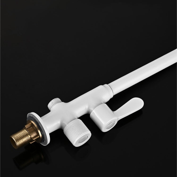 Single Cold Faucet Solid Color High Arc Deck Mounted Bathtub Faucet