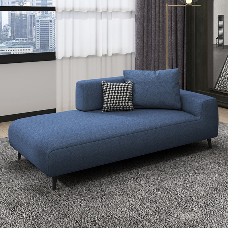 Scandinavian Linen Blend Accent Chair with One Arms Reclining Oversized Lounge Chair