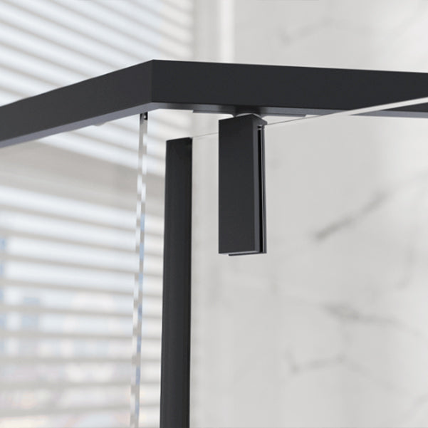 Pivot Transparent Shower Bath Door Tempered Semi-Frameless Shower Door