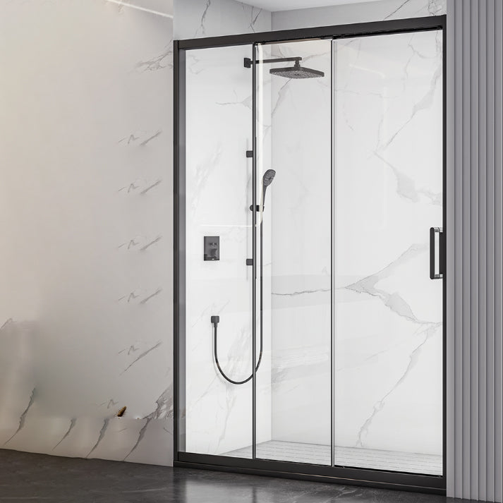 Single Sliding Semi-Frameless Shower Doors Tempered Shower Bath Door
