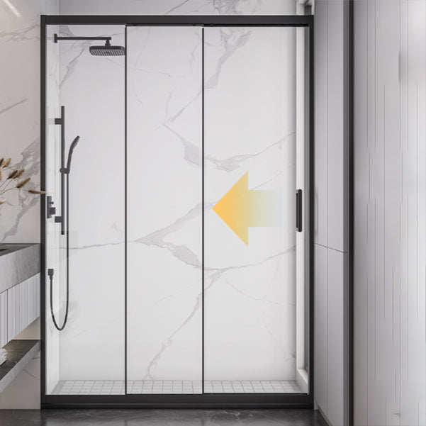 Single Sliding Semi-Frameless Shower Doors Tempered Shower Bath Door